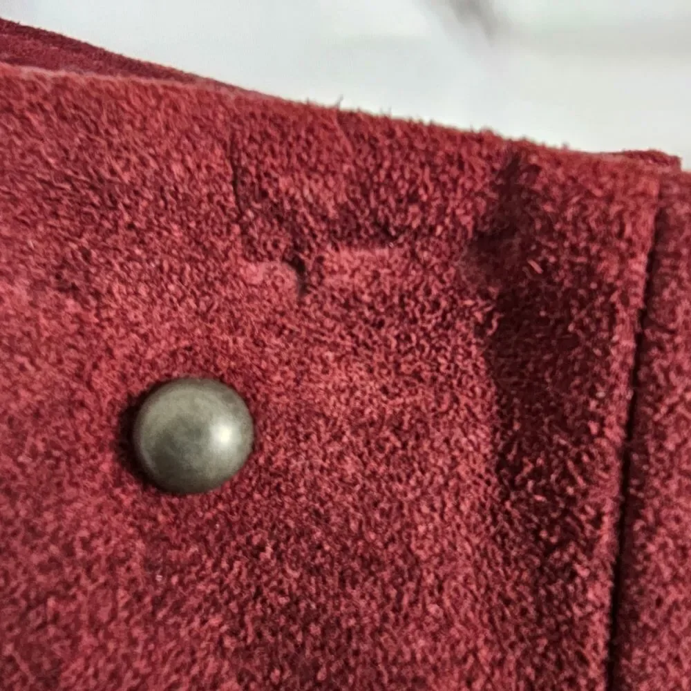 NWT Free People Studded Skirt in Wine - Size 4